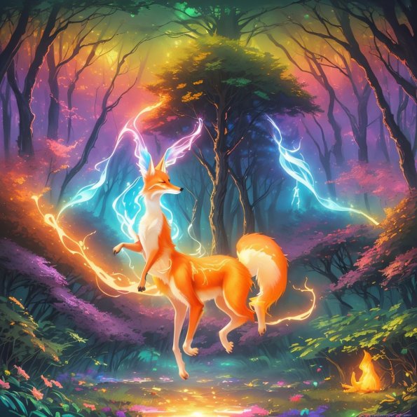 00000-aniverse_v16Pruned-An ethereal fox engulfed in gentle flames illuminating