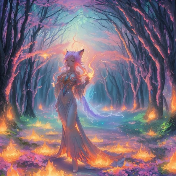 00001-aniverse_v16Pruned-An ethereal fox engulfed in gentle flames illuminating